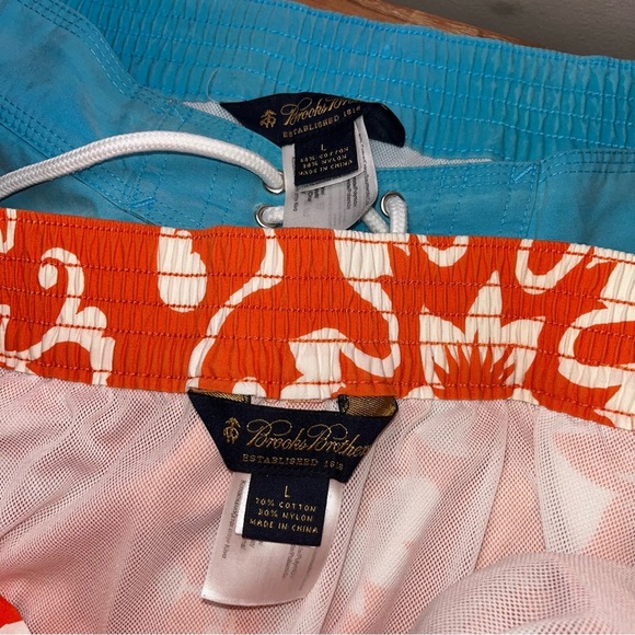 Brooks Brothers Swim Shorts‎ Trunks Vacation Poolside Watersports Ocean Beach - Picture 2 of 12